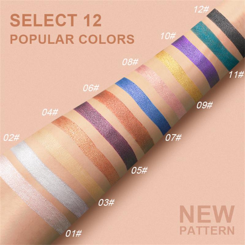 12 Colors Eyeshadow Pencil Set - Waterproof & Long-Lasting | Zara Hannah