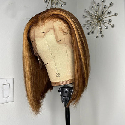 Highlights Straight Human Hair Bob