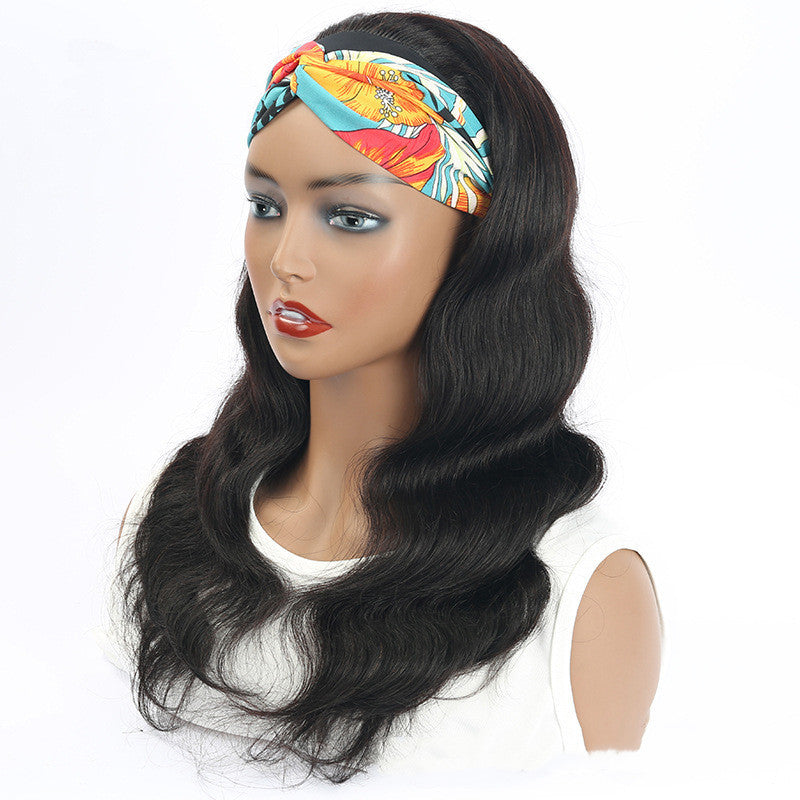 Human Hair Body Wave lace headband wig