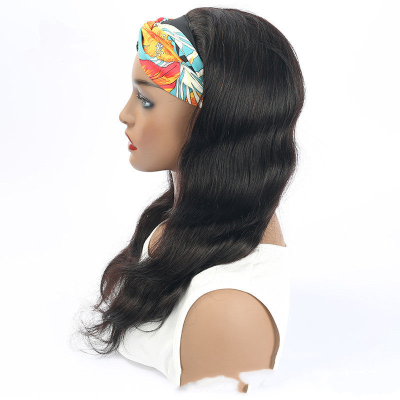 Human Hair Body Wave lace headband wig