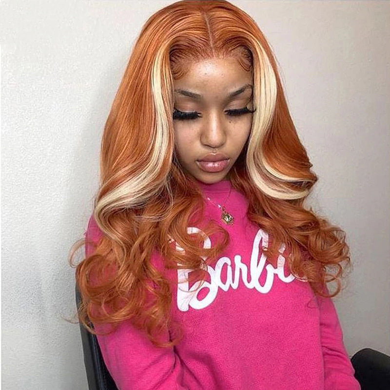 4X4 Human Hair Wig Highlights 613