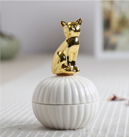 Animal Figurine Jewelry Box for Home Decor