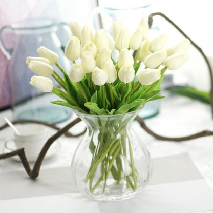 Home decor table setting fake flowers