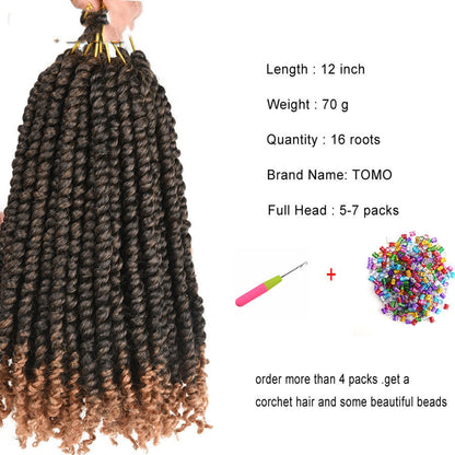 Pre-twisted Passion Twist Crochet African Braids Crochet Hair