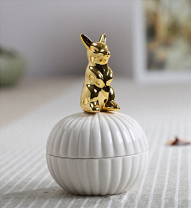 Animal Figurine Jewelry Box for Home Decor