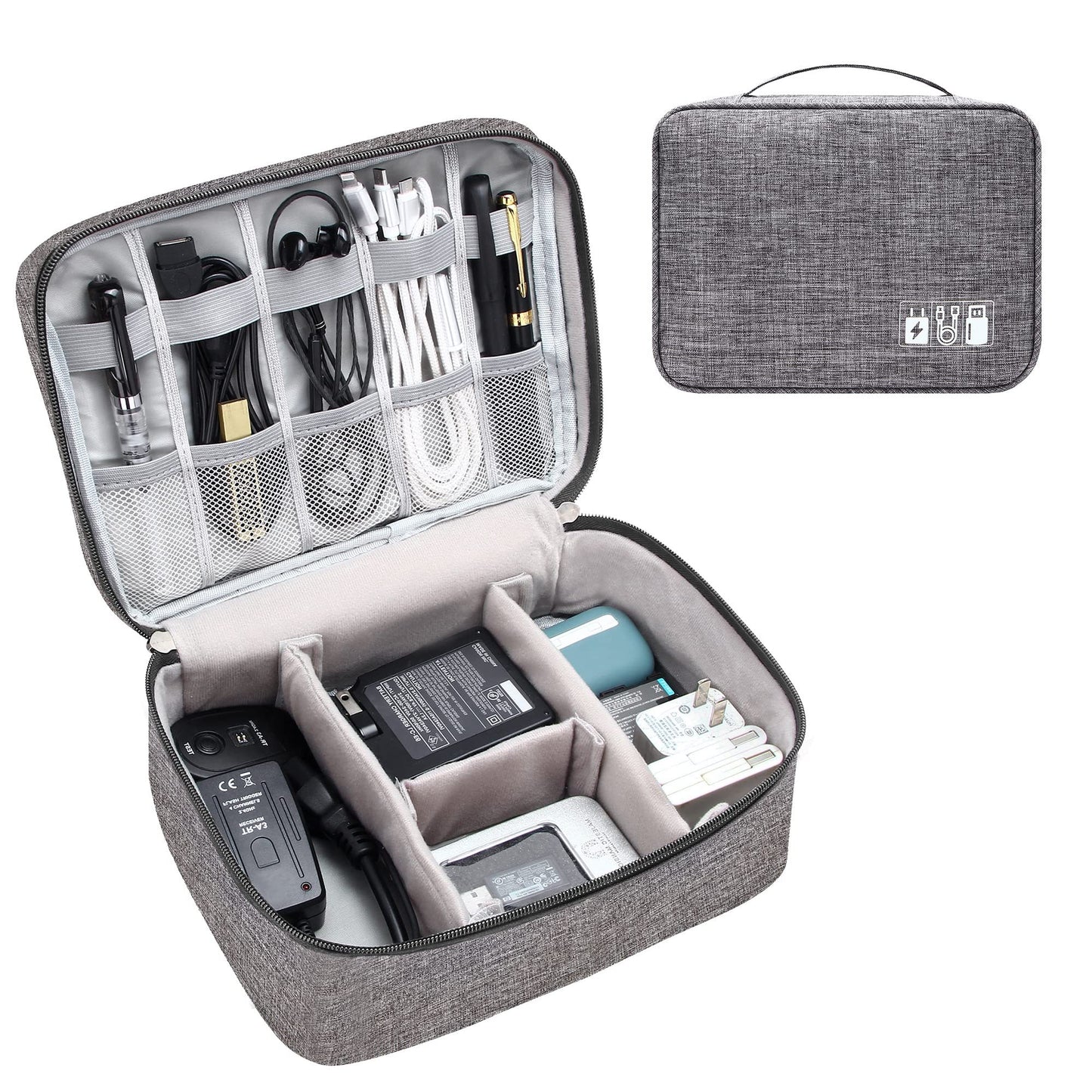 Portable Electronics & Cable Organizer Waterproof Bag