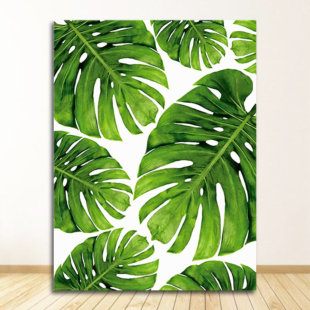 Home Decor Green Plant Canvas Painting