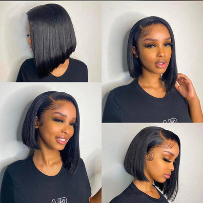 13x4 Lace Frontal Bob Straight Brazilian Human Hair