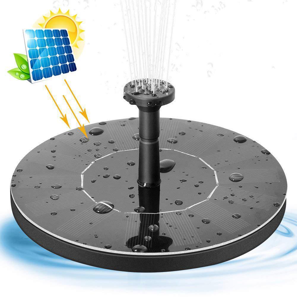 Solar Fountain  Outdoor Garden Classic Round