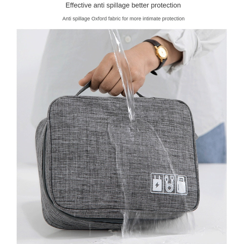 Portable Electronics & Cable Organizer Waterproof Bag