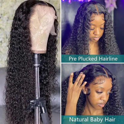 Kinky Curly Human Hair Lace Front Wig