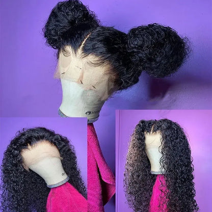 Kinky Curly Human Hair Lace Front Wig