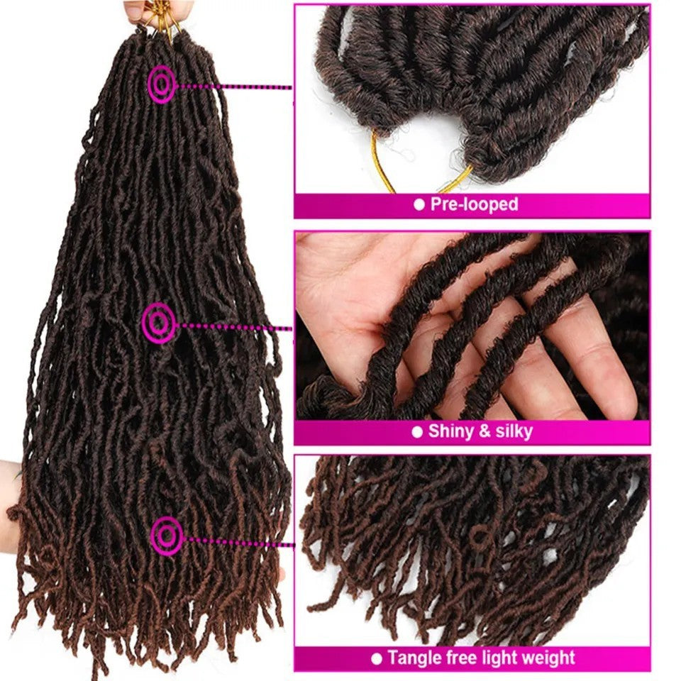 Earthworm Crochet NuLocs Braiding Hair Dreadlocks